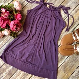 Ella Moss {Buckle} Lavender Double Tie Halter Top